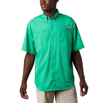 Columbia Overhemd Heren, PFG Tamiami II Short Sleeve LichtGroen, 73NWYKLZD